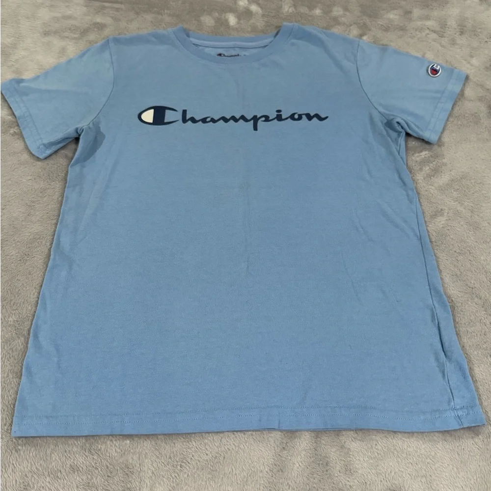 Champion Youth Matching Set Sz L EUC Light Blue & Navy